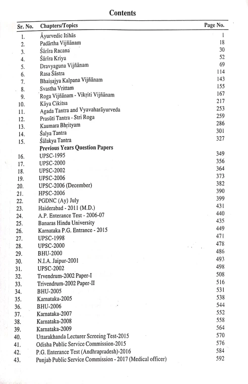 Success Lines For Ayurvedic Competitive Examinations (CSB 106)